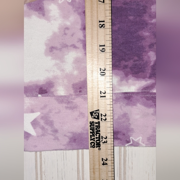 Ladies Wildfox Tie Dyed Stars Purple Pullover Sweatshirt Comfy Beach Leisure XL - Picture 10 of 11